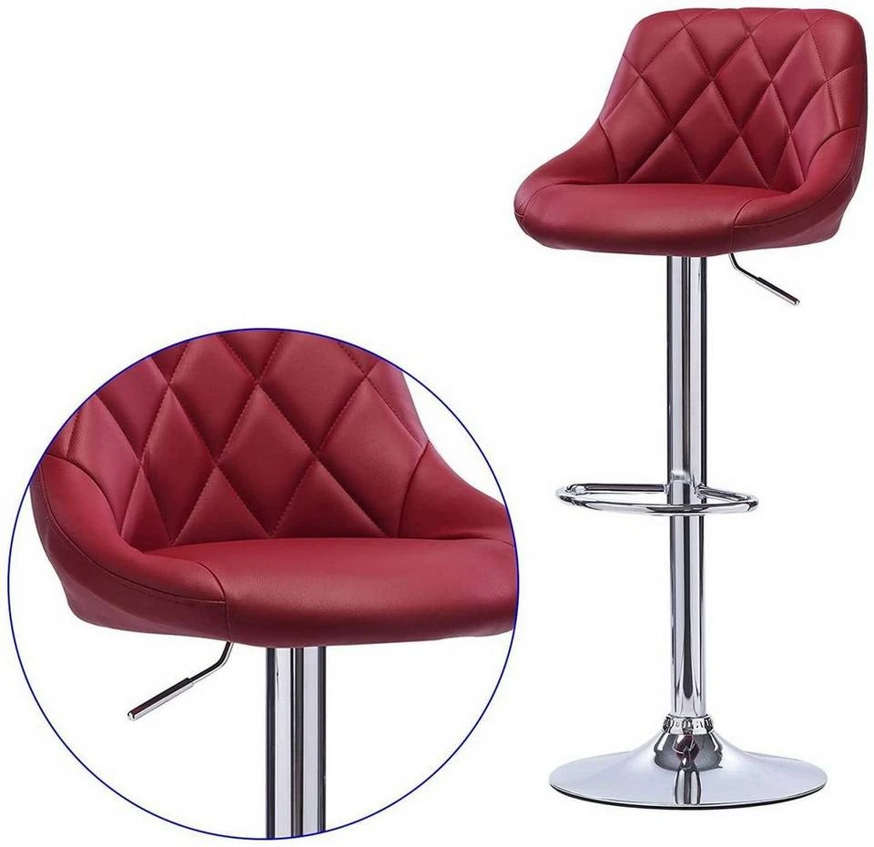 EUGAD Barhocker, 2er-Set Barstühle, höhenverstellbar, 360°drehbar Weiß Bordeaux, Cremeweiß, Grau, Khaki, Rot, Schwarz, Weiß 41 EUGAD Barhocker, 2er-Set Barstühle, höhenverstellbar, 360°drehbar Weiß Bordeaux, Cremeweiß, Grau, Khaki, Rot, Schwarz, Weiß – Bild 41