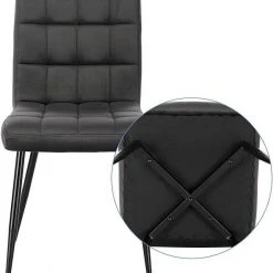 EUGAD Esszimmerstuhl (4 Stück), Polsterstuhl Wohnzimmerstuhl Samtstuhl Sessel mit Rückenlehne, Metallbeine, Sitzfläche aus Samt, Blau Creme, Dunkelgrau, Hellgrau, Rosa -TischStuhl Verkäufe 691c054d 82c1 45cc a456 83d8b87fbbdc