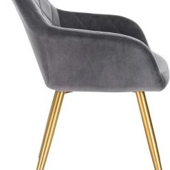 EUGAD Esszimmerstuhl (1 Stück), Wohnzimmerstuhl aus Samt Polsterstuhl mit Armlehnen und Rückenlehne, Gestell aus Metall mit goldenen Beine Dunkelgrau Schwarz 15 EUGAD Esszimmerstuhl (1 Stück), Wohnzimmerstuhl aus Samt Polsterstuhl mit Armlehnen und Rückenlehne, Gestell aus Metall mit goldenen Beine Dunkelgrau Schwarz -TischStuhl Verkäufe 6a00e9d9 f5cd 477d b47a 1d7ca776f91e