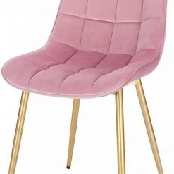 EUGAD Esszimmerstuhl, 4er-Set Küchenstühle Wohnzimmerstuhl mit Rückenlehne, Samt Sitzfläche, Gold Beine Grau Dunkelgr&uuml;n, Rosa, Schwarz -TischStuhl Verkäufe 6a703585 3634 514c 98d0 1616edd21da8