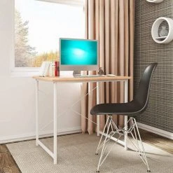 EUGAD Schreibtisch, Computertisch Esstisch Holz Stahl 80x60x70 cm Holz Vintage+schwarz Hell Eiche+schwarz, Hell Eiche+wei&szlig;, Marmor+schwarz -TischStuhl Verkäufe 6b0fd413 53cc 512e a461 4cd6619559d7