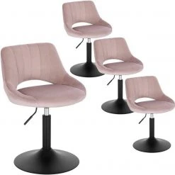 EUGAD Barhocker (4 St), Barstuhl Barsessel Sessel Loungesessel höhenverstellbar Clubsessel Cocktailsessel Drehsessel Samt Sitzhöhe 40–55 cm Schwarz Dunkelgrau, Rosa 36 EUGAD Barhocker (4 St), Barstuhl Barsessel Sessel Loungesessel höhenverstellbar Clubsessel Cocktailsessel Drehsessel Samt Sitzhöhe 40–55 cm Schwarz Dunkelgrau, Rosa -TischStuhl Verkäufe 6ca85be4 6e19 40b8 a1b7 324a798e53e2