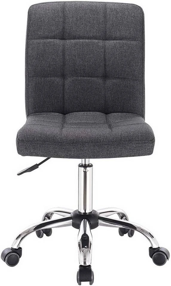EUGAD Schreibtischstuhl, Bürohocker Schreibtischstuhl Rollhocker drehbar höhenverstellbar Stoffbezug Metall Dunkelgrau, Hellgrau 11 EUGAD Schreibtischstuhl, Bürohocker Schreibtischstuhl Rollhocker drehbar höhenverstellbar Stoffbezug Metall Dunkelgrau, Hellgrau – Bild 11