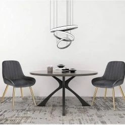 EUGAD Esszimmerstuhl (2 Stück), Küchenstuhl Wohnzimmerstuhl Sitzfläche aus Samt mit Metallbeine,Stuhl für Esszimmer Wohnzimmer Küche, Hellgrau Bordeaux, Dunkelgrau, Dunkelgr&uuml;n, Rosa -TischStuhl Verkäufe 6d86a178 46ab 441b 9bae 7f0f8bd005d0