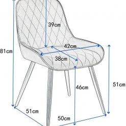 EUGAD Esszimmerstuhl (2 Stück), Polsterstuhl Küchenstuhl Wohnzimmerstuhl mit Rückenlehne, Sitzfläche aus Samt, Retrostuhl mit Metallbeine für Esszimmer Wohnzimmer, Schwarz Dunkelgrau, Dunkelgr&uuml;n -TischStuhl Verkäufe 6d950c8b 90ac 5958 b000 3a660a808761