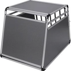 EUGAD Tiertransportbox, Hundetransportbox Alu Hundebox Reisebox Autobox für Husky Samojede Weimaraner Labrador Golden Retriever 90 x 65 x 69 cm XXL Schwarz Grau -TischStuhl Verkäufe 6df099e4 5d30 4af7 8f43 71e8bdb32202