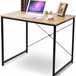 EUGAD Schreibtisch, Computertisch Esstisch Holz Stahl 80x60x70 cm Holz Vintage+schwarz Hell Eiche+schwarz, Hell Eiche+wei&szlig;, Marmor+schwarz -TischStuhl Verkäufe 6f5373fb fa94 5338 b268 8ffb34a6a920