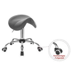 EUGAD Drehstuhl (1 Stück), Sattelhocker gepolstert höhenverstellbar aus Kunstleder Grau Schwarz, Wei&szlig; -TischStuhl Verkäufe 6fb6c6c8 dd19 57da 9db3 78dc5ce4f4a0