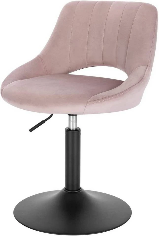 EUGAD Barhocker (4 St), Barstuhl Barsessel Sessel Loungesessel höhenverstellbar Clubsessel Cocktailsessel Drehsessel Samt Sitzhöhe 40–55 cm Schwarz Dunkelgrau, Rosa 16 EUGAD Barhocker (4 St), Barstuhl Barsessel Sessel Loungesessel höhenverstellbar Clubsessel Cocktailsessel Drehsessel Samt Sitzhöhe 40–55 cm Schwarz Dunkelgrau, Rosa – Bild 16