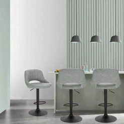 EUGAD Barhocker, 4er-Set Tresenhocker aus Kunstleder Gestell aus Stahl Dunkelbraun Anthrazit, Grau -TischStuhl Verkäufe 72337673 b017 5a2f 8dd3 30501547ba11