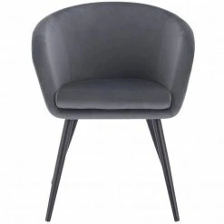 EUGAD Esszimmerstuhl, mit Armlehne, Retro Design, Samt, Metall Dunkelgrau Hellgrau, Schwarz -TischStuhl Verkäufe 72747049 0a37 5241 bbe9 6073caa992f9