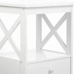 EUGAD Nachttisch, 2er-Set Beistelltisch Nachtschrank Nachtkommode Sofatisch aus MDF mit Schublade und Ablage für Schlafzimmer oder Wohnzimmer Weiß 13 EUGAD Nachttisch, 2er-Set Beistelltisch Nachtschrank Nachtkommode Sofatisch aus MDF mit Schublade und Ablage für Schlafzimmer oder Wohnzimmer Weiß -TischStuhl Verkäufe 72b93af3 7cdf 580a 9c34 f01868fcc3a3