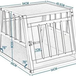 EUGAD Tiertransportbox, Hundetransportbox Alu Hundebox Reisebox Autobox für kleine/mittlere Hunde Französische Bulldogge Beagle Terriers Dackel Shiba Inu 69 x 54 x 50 cm L 6 EUGAD Tiertransportbox, Hundetransportbox Alu Hundebox Reisebox Autobox für kleine/mittlere Hunde Französische Bulldogge Beagle Terriers Dackel Shiba Inu 69 x 54 x 50 cm L -TischStuhl Verkäufe 742f3114 c2d2 5a1d bbed f71c17bcb5a2