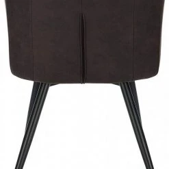 EUGAD Esszimmerstuhl, 2er-Set Polsterstuhl aus Stoffbezug mit Sesselförmigem Gepolstertem Sitz Dunkelbraun Grau -TischStuhl Verkäufe 74588bcb 0327 5eb9 a847 deb0aaf018f3