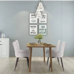 EUGAD Esszimmerstuhl (4 Stück), Polsterstuhl Wohnzimmerstuhl Samtstuhl Sessel mit Rückenlehne, Metallbeine, Sitzfläche aus Samt, Blau Creme, Dunkelgrau, Hellgrau, Rosa -TischStuhl Verkäufe 74b44459 15e0 4a2d a38c d617dc3472b4