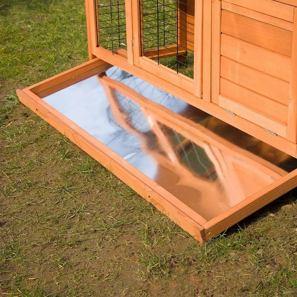 EUGAD Tierhaus, Hasenstall Kaninchenstall Hasenkäfig Kleintierstall Meerschweinchen Massivholz Hellrot 120 x 50 x 100,5 cm Grau-Weiß, Hellbraun 6 EUGAD Tierhaus, Hasenstall Kaninchenstall Hasenkäfig Kleintierstall Meerschweinchen Massivholz Hellrot 120 x 50 x 100,5 cm Grau-Weiß, Hellbraun – Bild 6