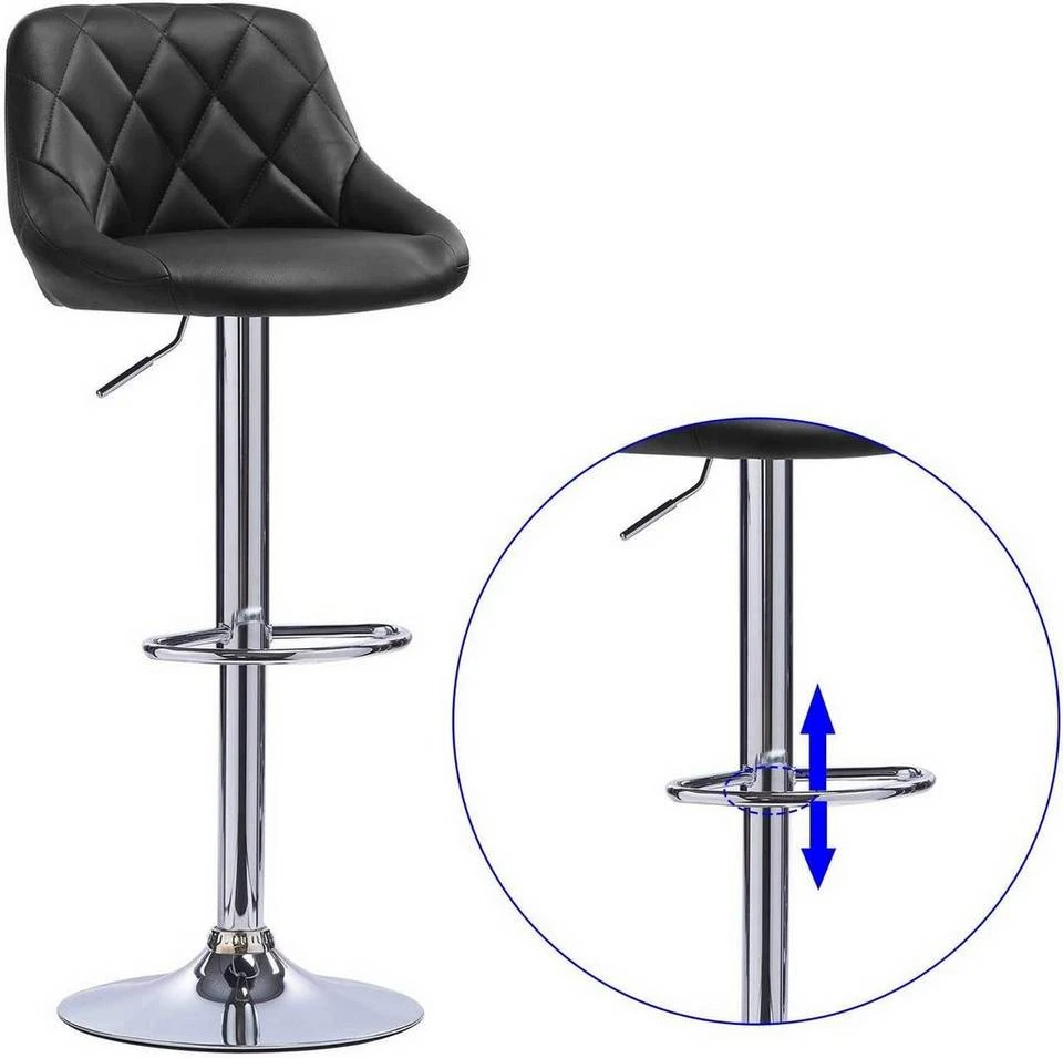 EUGAD Barhocker, 2er-Set Barstühle, höhenverstellbar, 360°drehbar Weiß Bordeaux, Cremeweiß, Grau, Khaki, Rot, Schwarz, Weiß 36 EUGAD Barhocker, 2er-Set Barstühle, höhenverstellbar, 360°drehbar Weiß Bordeaux, Cremeweiß, Grau, Khaki, Rot, Schwarz, Weiß – Bild 36