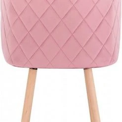 EUGAD Esszimmerstuhl, Esszimmerstuhl Küchenstuhl aus Samt Massivholz Rosa Cremeweiß -TischStuhl Verkäufe 771f304e 16c2 513c 9277 8d4186202c92