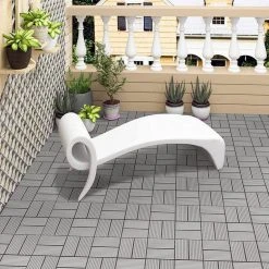 EUGAD WPC-Fliesen, 22 Stück WPC Terrassenfliesen Klickfliesen 30x30cm Coffee Anthrazit, Dunkelgrau, Hellgrau -TischStuhl Verkäufe 7ab3368d 2df6 50f8 bedb 3d898d9a28cc