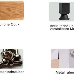 EUGAD Schreibtisch, Bürotisch Computertisch Arbeitstisch PC Tisch mit Ablage Holz Stal Holz Vintage+schwarz Hell Eiche+schwarz -TischStuhl Verkäufe 7ae1e7ad d1e9 5681 b806 8a8cf0a98b1b