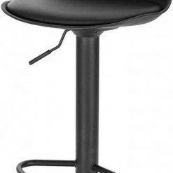 EUGAD Barhocker, mit Rückenlehne, Barstühle Höhenverstellbar und 360° Drehbar, Zeitgenössisch für Esszimmer, Bar Schwarz Grau