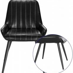 EUGAD Esszimmerstuhl, 2 Stücke Esszimmerstuhl Küchenstuhl Kunstleder Braun, Dunkelbraun, Dunkelgrün, Grau, Schwarz -TischStuhl Verkäufe 7bdd4c62 ceff 514d 9f00 e946c07f15e8