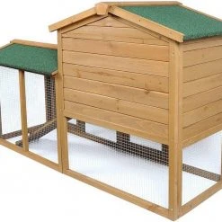 EUGAD Tierhaus »0034HT«, Hasenstall Kaninchenstall Kleintierstall, mit Treppe Wetterfest Doppelstöckig, Hellbraun -TischStuhl Verkäufe 7cc54b3a aae3 53a4 8ea4 54fb5493e7f6