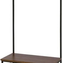 EUGAD Garderobenständer, (1 St), Kleiderständer, mit Haken, Schuhbank, Dunkelbraun -TischStuhl Verkäufe 7d6c8ec8 8234 5629 b442 19b70201f0b2