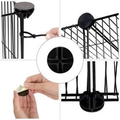 EUGAD Freigehege, DIY 16 Platten Schwarz Laufstall Kleintiere Schwarz 109x109x39cm -TischStuhl Verkäufe 7dc1ea12 a559 5be9 b932 cb5717cb478c