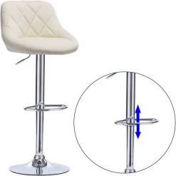 EUGAD Barhocker, 2er-Set Barstühle, höhenverstellbar, 360°drehbar Weiß Bordeaux, Cremeweiß, Grau, Khaki, Rot, Schwarz, Weiß 59 EUGAD Barhocker, 2er-Set Barstühle, höhenverstellbar, 360°drehbar Weiß Bordeaux, Cremeweiß, Grau, Khaki, Rot, Schwarz, Weiß -TischStuhl Verkäufe 803387d9 6535 50f6 9eed 755d775c35de