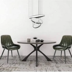 EUGAD Esszimmerstuhl, 4 Stücke Retro Küchenstuhl Sitzfläche aus PU mit Metallbeine Schwarz Braun, Dunkelbraun, Dunkelgrün, Grau -TischStuhl Verkäufe 80f9faa3 09bb 5475 84c8 ffde0dd76c29