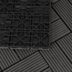 EUGAD WPC-Fliesen, 11 Stück WPC Terrassenfliesen Klickfliesen 30x30cm Hellgrau Anthrazit, Coffee, Dunkelgrau -TischStuhl Verkäufe 83d25900 022d 544a 88ce 36cbee89bbda