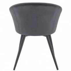 EUGAD Esszimmerstuhl, mit Armlehne, Retro Design, Samt, Metall Dunkelgrau Hellgrau, Schwarz -TischStuhl Verkäufe 86680b87 2345 57b5 a5c0 f96076c4278e