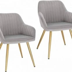 EUGAD Esszimmerstuhl, stühle 2er-Set,Samt,mit goldener Metallbeinen Blau, Bordeaux, Dunkelgrau, Dunkelgr&uuml;n, Hellgrau, Rosa, Schwarz -TischStuhl Verkäufe 875ffe3f b307 53d0 b1b3 910838cb1d8b