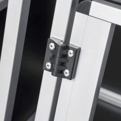 EUGAD Tierreisebox, Hundetransportbox Alu Hundebox Autobox Reisebox für mittlere Hund Border Collie Englische Bulldogge Shetland Sheepdog Standard Schnauzer Englischer Springer Spaniel 75x55x66 cm -TischStuhl Verkäufe 87cf3b70 1e40 5ac3 b297 2240db647ff4