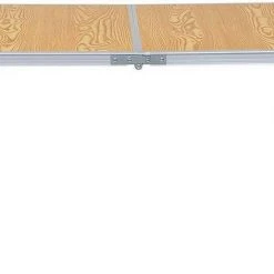 EUGAD Campingtisch, zusammenklappbar Pickniktisch, höhenverstellbar 120x60x55-62-70cm, Tischplatte aus MDF, Grau Eiche, Schwarz, Wei&szlig; -TischStuhl Verkäufe 88d1324a cc56 5522 8df9 caca8348a9d5