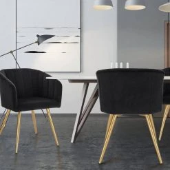 EUGAD Esszimmerstuhl, 2er-Set Esszimmerstuhl Polsterstuhl aus Samt Dunkelgrün Dunkelgrau, Dunkelgr&uuml;n, Rosa, Schwarz -TischStuhl Verkäufe 89a9db88 a773 492c 8140 9d9a1c6c12b0