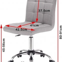 EUGAD Schreibtischstuhl, Bürohocker Schreibtischstuhl Rollhocker drehbar höhenverstellbar Stoffbezug Metall Dunkelgrau, Hellgrau 17 EUGAD Schreibtischstuhl, Bürohocker Schreibtischstuhl Rollhocker drehbar höhenverstellbar Stoffbezug Metall Dunkelgrau, Hellgrau -TischStuhl Verkäufe 8d4a68cd de89 5629 9b68 14793819fad1