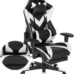 EUGAD Gaming Chair, Bürostuhl, Gaming Stuhl, Kunstleder, mit einstellbaren Armlehnen Rot Blau, Schwarz, Wei&szlig; -TischStuhl Verkäufe 8d578be0 a5ef 57d3 bd7c 47b2d24730f5