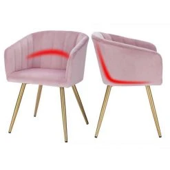 EUGAD Esszimmerstuhl, 2er-Set Esszimmerstuhl Polsterstuhl aus Samt Dunkelgrün Dunkelgrau, Dunkelgr&uuml;n, Rosa, Schwarz -TischStuhl Verkäufe 8e1f174a 797f 498b 91a0 e4c0843d1e0e