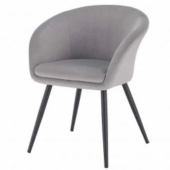 EUGAD Esszimmerstuhl, mit Armlehne, Retro Design, Samt, Metall Dunkelgrau Hellgrau, Schwarz -TischStuhl Verkäufe 8e39b8b8 6a78 561f a5f8 a4cc5ae1eaf1