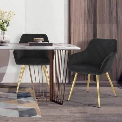 EUGAD Esszimmerstuhl (1 Stück), Wohnzimmerstuhl aus Samt Polsterstuhl mit Armlehnen und Rückenlehne, Gestell aus Metall mit goldenen Beine Dunkelgrau Schwarz 19 EUGAD Esszimmerstuhl (1 Stück), Wohnzimmerstuhl aus Samt Polsterstuhl mit Armlehnen und Rückenlehne, Gestell aus Metall mit goldenen Beine Dunkelgrau Schwarz -TischStuhl Verkäufe 8ebbdb20 0a1d 4b30 9065 49a0d0d131d9