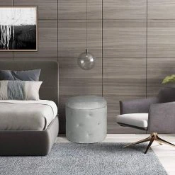 EUGAD Sitzhocker, Sitztruhe mit Stauraum, Sitz rund mit Deckel, Samt, ca.27L, Rosa Dunkelgrau, Hellgrau -TischStuhl Verkäufe 8fedaa6a c977 5075 8326 765ac610e322