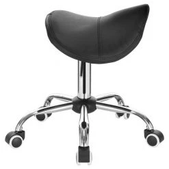 EUGAD Drehstuhl (1 Stück), Sattelhocker gepolstert höhenverstellbar aus Kunstleder Grau Schwarz, Wei&szlig; -TischStuhl Verkäufe 90dd5745 3f65 5e70 8f91 bbaf0f71fbef