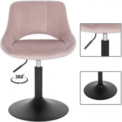 EUGAD Barhocker (2 St), Barstuhl Barsessel Sessel Loungesessel höhenverstellbar Clubsessel Cocktailsessel Drehsessel Samt Sitzhöhe 40–55 cm Rosa Dunkelgrau, Schwarz 31 EUGAD Barhocker (2 St), Barstuhl Barsessel Sessel Loungesessel höhenverstellbar Clubsessel Cocktailsessel Drehsessel Samt Sitzhöhe 40–55 cm Rosa Dunkelgrau, Schwarz -TischStuhl Verkäufe 91371595 f10f 4a93 873b 45940b69d407