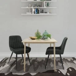 EUGAD Esszimmerstuhl, Polsterstuhl 2er-Set,Sitzfläche aus Stoffbezug Anthrazit, Dunkelbraun, Dunkelgrau -TischStuhl Verkäufe 94305c44 b64a 5a82 9cf7 84acb68c0303