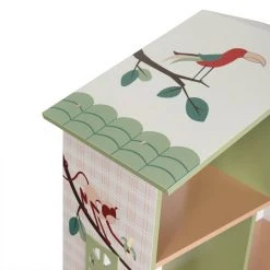 EUGAD Bücherregal, 1-tlg., Kinderregal Aufbewahrungsregal mit 5 Fächern, Zoomotive Spielzeug-Organizer für Kinderzimmer -TischStuhl Verkäufe 947cc556 699b 4d89 be3d 61ab63a1c5c8