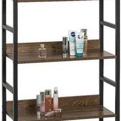 EUGAD Bücherregal, 1-tlg., Standregal, Küchenregal, 5 offenen Regalebenen, MDF, Metall, Schwarz Marmor Golden-Wei&szlig;er Marmor, Vintage -TischStuhl Verkäufe 94c67c71 909c 536f a7d2 2850e2cff295