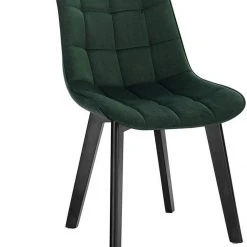 EUGAD Esszimmerstuhl (1 Stück), Wohnzimmerstuhl mit Rückenlehne, Polsterstuhl Küchenstuhl Weich Samt und Holz für ESS- und Wohnzimmer Dunkelgrau Dunkelgr&uuml;n, Rosa, Schwarz -TischStuhl Verkäufe 95433ff5 18e0 4001 99cc 662525364dd4