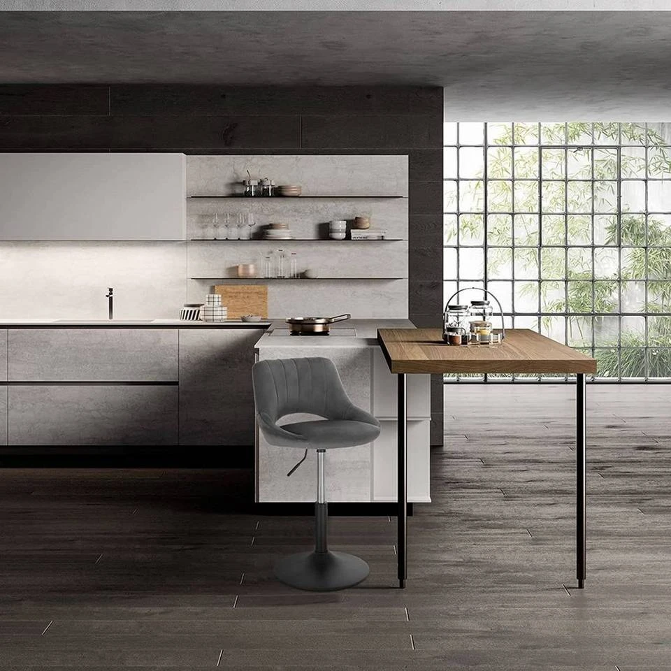 EUGAD Barhocker (2 St), Barstuhl Barsessel Sessel Loungesessel höhenverstellbar Clubsessel Cocktailsessel Drehsessel Samt Sitzhöhe 40–55 cm Rosa Dunkelgrau, Schwarz 11 EUGAD Barhocker (2 St), Barstuhl Barsessel Sessel Loungesessel höhenverstellbar Clubsessel Cocktailsessel Drehsessel Samt Sitzhöhe 40–55 cm Rosa Dunkelgrau, Schwarz – Bild 11